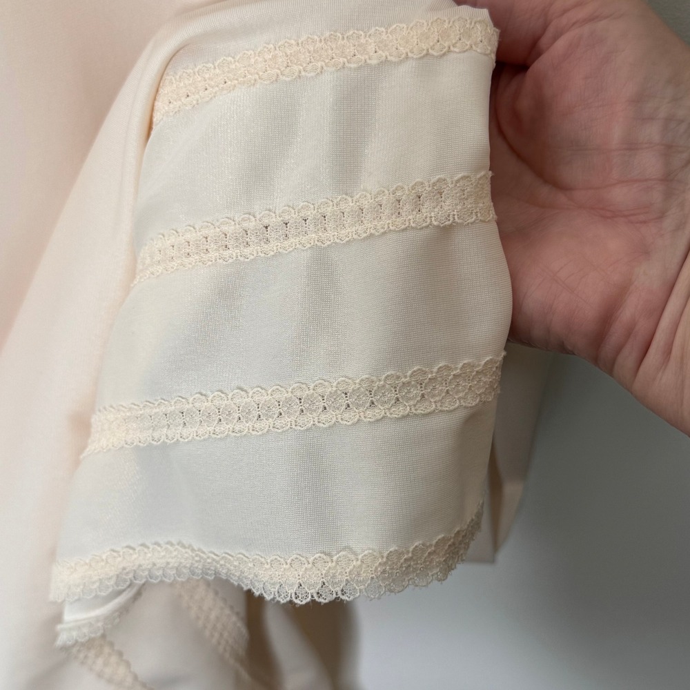 Vintage Lorraine Maxi Peach/Cream Maxi Slip‎ Size 34 - Picture 4 of 10